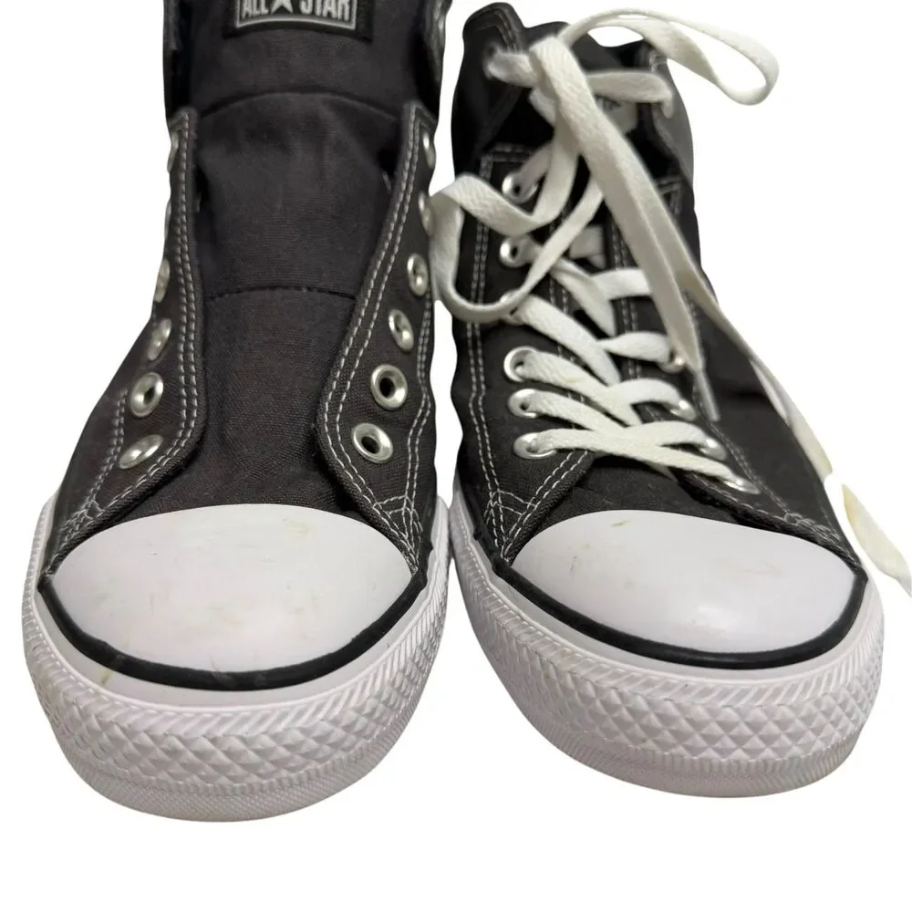 Converse All Star High Top Sneaker Shoe Canvas Rubber Toe Cap Gray Men 11
